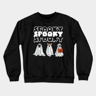 Halloween Spooky Ghost Dog Crewneck Sweatshirt